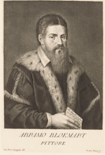 Abramo Bloemart, Portrait of an unknown artist, Portraits of artists, print, book illustration,
