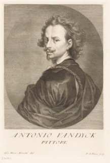 Portrait of artist Anthony van Dyck, Portraits of artists, print, book illustration, printmaker:
