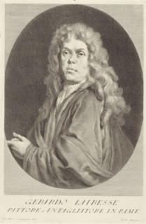 Portrait of artists Gerard de Lairesse, Portraits of artists, print, book illustration, printmaker: