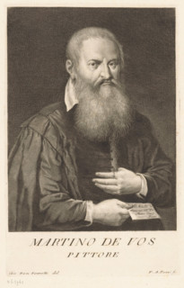 Portrait of artist Maerten de Vos, Portraits of artists, print, book illustration, printmaker: