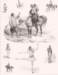 Eight depictions of human pastimes, Passe-temps, Leisure activities, Passe-tems, print, Series