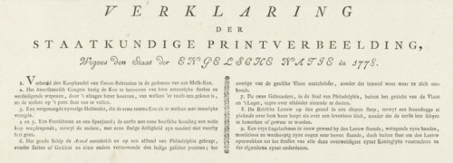Explanation of the Political Print Representation, Regarding the State of the English Nation in