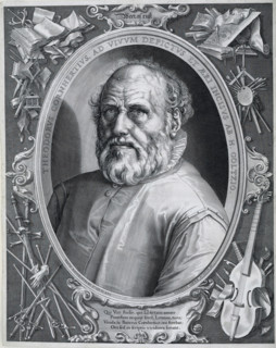 Portrait of Dirck Volckertsz Coornhert, Portrait of Dirck Volckertsz. Coornhert, print, Portrait in