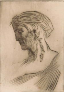 Portrait of an unknown man, print, printmaker: Willem van Konijnenburg (signed by artist), printer