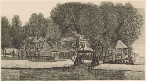 Polderhuis (original title on object), print, Café Polderhuis, at the location of the present-day
