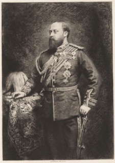 SAR Le Prince de Galles, Portrait of King Edward VII, print, printmaker: Charles Albert Waltner,