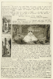 Letter about etching techniques with examples of landscapes, Letter about making an etching, Letter