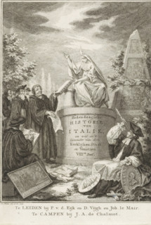 Allegory on the Papal States and Venice, Title page front: Sn, Contemporary History or The