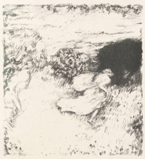 Daphnis and Chloe, Daphnis et Chloe, print, book illustration, Scene from the pastoral shepherd