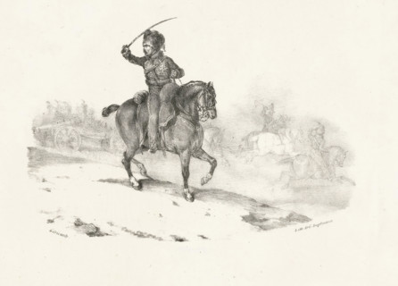 Artillery Officer, Artillery Officer Commanding the Charge, Suite of Eight Small Pieces, Eight