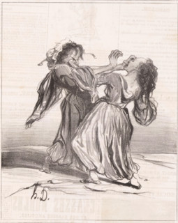 A bon chat bon rat, Two fighting women, Proverbs and sayings, Proverbs and maxims, cartoon, Series