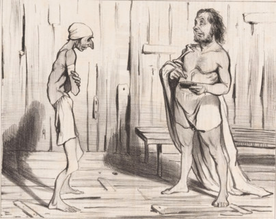 Robert Macaire and Bertrand in the pool, Robert Macaire, cartoon, Series number, 17, 20, Second