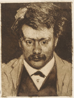 Portrait of Hein Boeken, print, printmaker: Willem Witsen, Amsterdam, c. 1891, paper, soft-ground