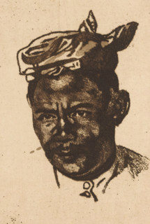 Portrait of Amit, print, Amit was a chamber boy at Hotel Bellevue, where Willem Witsen stayed when