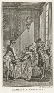 Friendship Put to the Test, L'Amitié a L'Epreuve, print, book illustration, Illustration for the