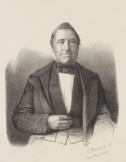 Portrait of an unknown man, print, printmaker: S. Altmann, Netherlands, 1855, paper, lithography,