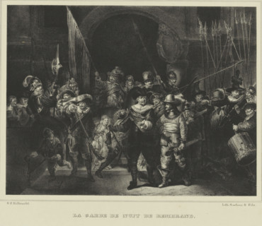 Night Watch, Officers and other musketeers of District II in Amsterdam under the command of Captain