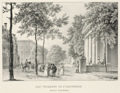 View of the Korte Voorhout in The Hague, The Voorhout in The Hague, Picturesque Views of the