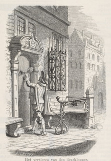 The decoration of the door knocker, print, book illustration, printmaker: Frits Orloff, Amsterdam,