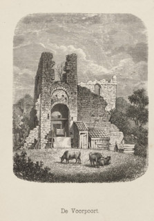 The Front Gate, Front Gate of the Ruins of Brederode Castle, print, book illustration, printmaker: