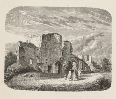 The Courtyard, Courtyard of the Ruins of Brederode Castle, print, book illustration, printmaker: