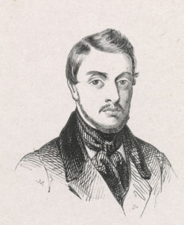 Portrait of Eduard de Biefve, print, printmaker: Monogrammist M (Germany), after drawing by Edouard
