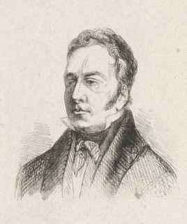 Portrait of Petrus Jacobus Goetghebuur, print, after drawing by anonymous, 1841 - 1842, printmaker,