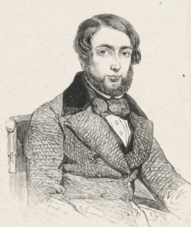 Portrait of Johan Coenraad Hamburger, print, printmaker: Monogrammist NP (Netherlands), after