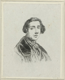 Portrait of Jacob Jacobs, print, printmaker: Jacob Jacobs, 1841 - 1842, paper, wood engraving,