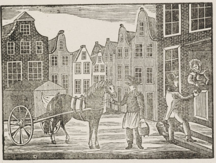 Asch-Karmans Kermis-Wensch, 1844, Fair print of the Amsterdam ash cart men for the year 1844,
