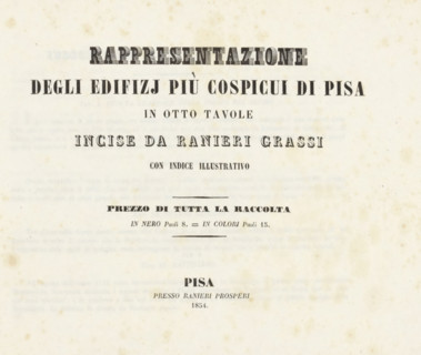 Representations of the most prominent buildings in Pisa, Rappresentazione, Degli edifizj più