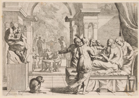 The prodigal son squanders his inheritance, Story of the prodigal son, L' Historia Del Figliolo