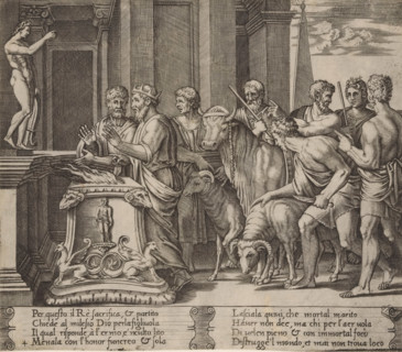 Psyche's father consults the oracle, Story of Cupid and Psyche, print, Series number, 4, 32,