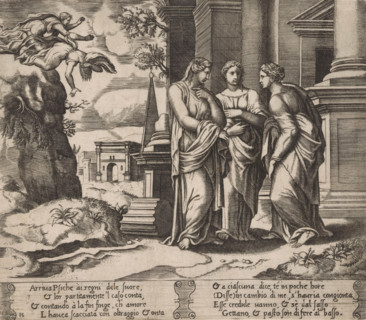 Psyche reports to her sisters, Story of Cupid and Psyche, print, Series number, 15, 32, Psyche