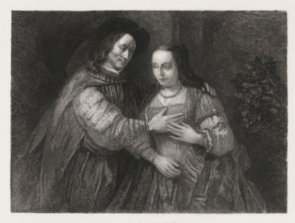 Portrait of a couple as Old Testament figures, named 'The Jewish Bride', print, Portrait of a