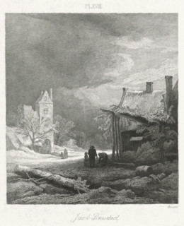 Dutch Masters, Winter landscape with tower, print, Series number, 18, 25, A winter landscape with
