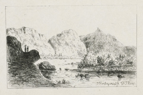 Mountain Landscape on the Aar (former title), Mountain Landscape, print, A mountainous landscape