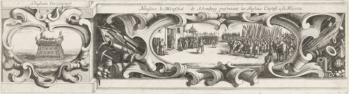 Siege of La Rochelle, September 1627-October 1628 (borderwork, bottom left section), Chasteau