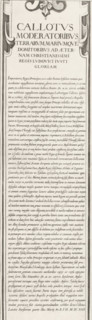 Siege of Saint Martin on the Île de Ré, July-November 1627 (text, top-right part), Callotus