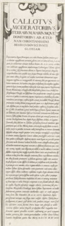 Siege of Saint Martin on the Île de Ré, July-November 1627 (text, top-right part), Callotus