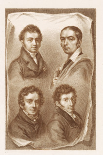 Portraits of Jan Willem Pieneman, Cornelis Cels, Pieter Christoffel Wonder and Paul Joseph