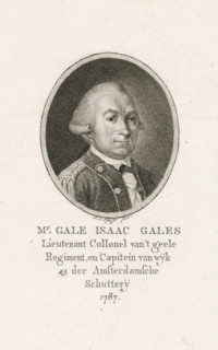 Portrait of Gale Isaac Gales, print, printmaker: François Joseph Pfeiffer (I), Amsterdam, 1787,