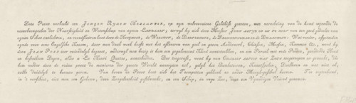 Text sheet accompanying the caricature on the pro-English sentiment of young Holland, 1780,