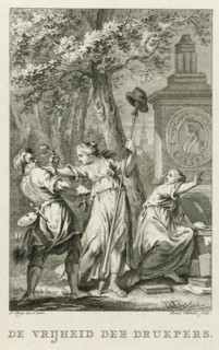 Freedom of the Press, Title page for the poem: The freedom of the press, 1787, print, title page,