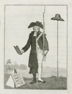 On the Professorial Warrior, Patriot preacher Johan Jacob le Sage ten Broek, 1785, print,