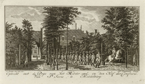 Procession with the Prize for the Knightly Game, in the Courtyard of the Confraternity of St.