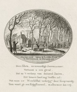 Arquebusade, outside the Leidse Poort in Amsterdam, in February 1788, Executions outside the