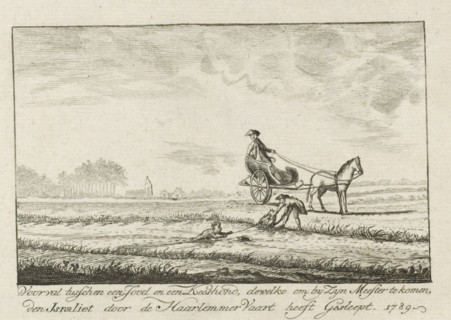Incident between a Jew and a Keeshond, 1789, who, in order to get to His Master, dragged the