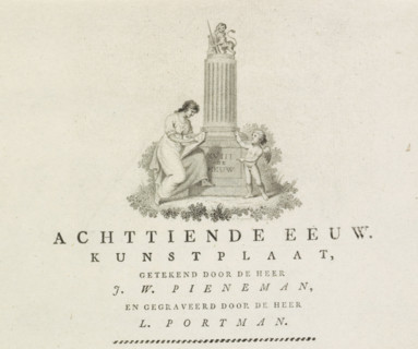 Explanation and price list for the plate with allegory of the Eighteenth Century, 1799, Eighteenth