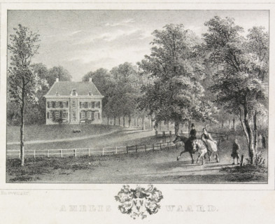 Ameliswaard Castle, 1807, Ameliswaard, pamphlet, print, View of Oud-Ameliswaard Castle, in the